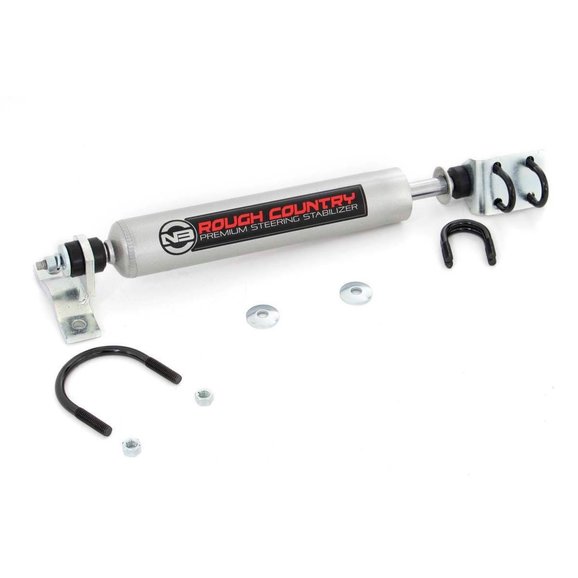 Rough Country N3 Steering Stabilizer Rough Country 8734530 N3 Steering Stabilizer for 59-86 Jeep CJ