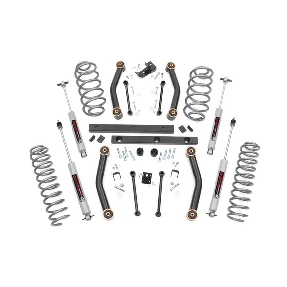 Rough Country 4in Suspension Lift Kit Rough Country 4in Suspension Lift Kit for 97-06 Jeep Wrangler TJ