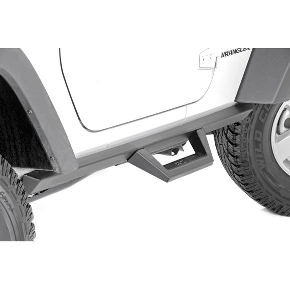 Rough Country Contoured Drop Steps Rough Country 90763 Contoured Drop Steps for 07-18 Jeep Wrangler JK