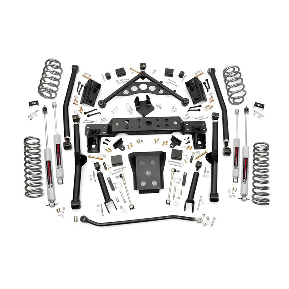 Rough Country 4in Long Arm Suspension Lift Kit Rough Country 90820 4in Long Arm Suspension Lift Kit for 99-04 Jeep Grand Cherokee WJ