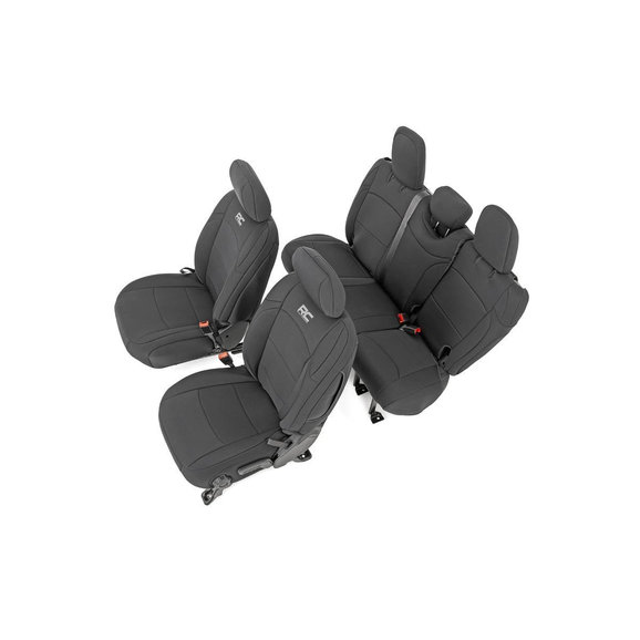 Rough Country Front & Rear Seat Covers Rough Country Front & Rear Seat Covers for 18-21 Jeep Wrangler JL Unlimited