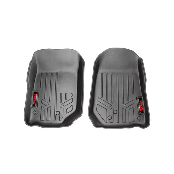 Rough Country Front Heavy Duty Fitted Floor Mats Rough Country M-60200 Front Heavy Duty Fitted Floor Mats for 97-06 Jeep Wrangler TJ