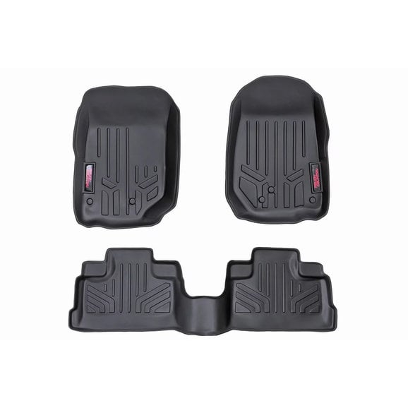 Rough Country Front Rear Heavy Duty Fitted Floor Mats For 07 18