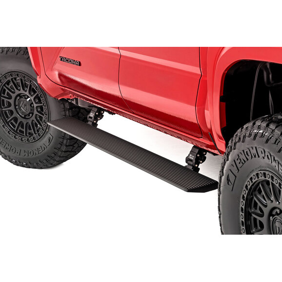 Rough Country Power Running Boards with Dual Electric Motors Rough Country PSR652024A Power Running Boards with Dual Electric Motors for 24-26 Toyota Tacoma Double Cab