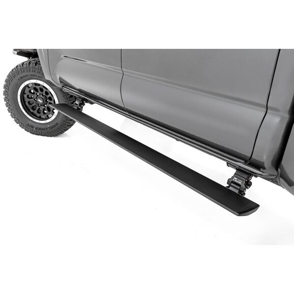 Rough Country Power Running Boards with Dual Electric Motors Rough Country PSR652110 Power Running Boards with Dual Electric Motors for 05-23 Toyota Tacoma Double Cab