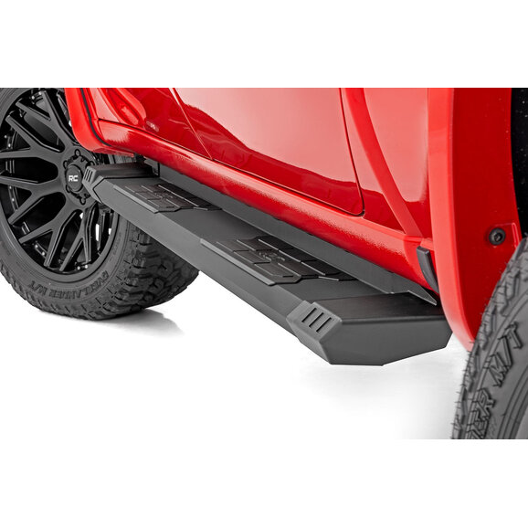 Rough Country HD2 Aluminum Running Boards Rough Country SRB051785A HD2 Aluminum Running Boards for 05-23 Toyota Tacoma Double Cab