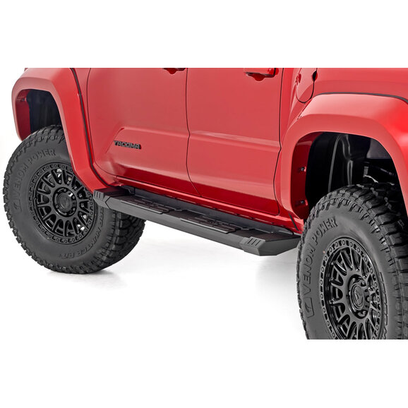 Rough Country HD2 Aluminum Running Boards Rough Country SRB202485 HD2 Aluminum Running Boards for 24-26 Toyota Tacoma Double Cab