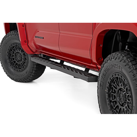 Rough Country BA2 Running Boards Rough Country 41013A BA2 Running Boards for 24-26 Toyota Tacoma