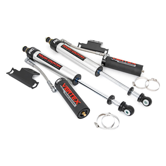 Rough Country Vertex 2.5 Reservoir Rear Shocks Rough Country 699010 Vertex 2.5 Reservoir Rear Shocks for 05-23 Toyota Tacoma with 3" lift
