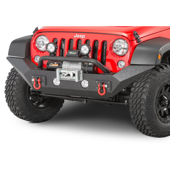 Rugged Ridge Spartan Front Bumper with High Clearance Ends & Overrider Rugged Ridge Spartan Front Bumper with High Clearance Ends & Overrider for 07-18 Jeep Wrangler JK