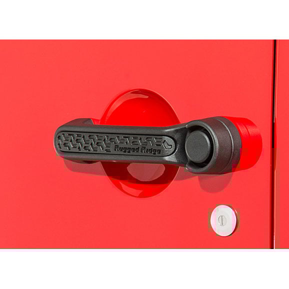 Rugged Ridge Elite Handle Inserts Rugged Ridge  Elite Handle Inserts for 07-18 Jeep Wrangler JK 2-Door