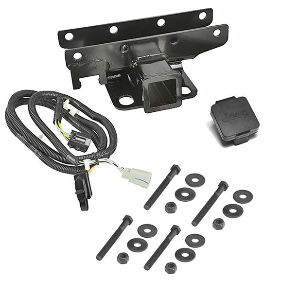 Rugged Ridge 11580.52 Receiver Hitch with Wiring Harness ... jeep jk door wiring plug 