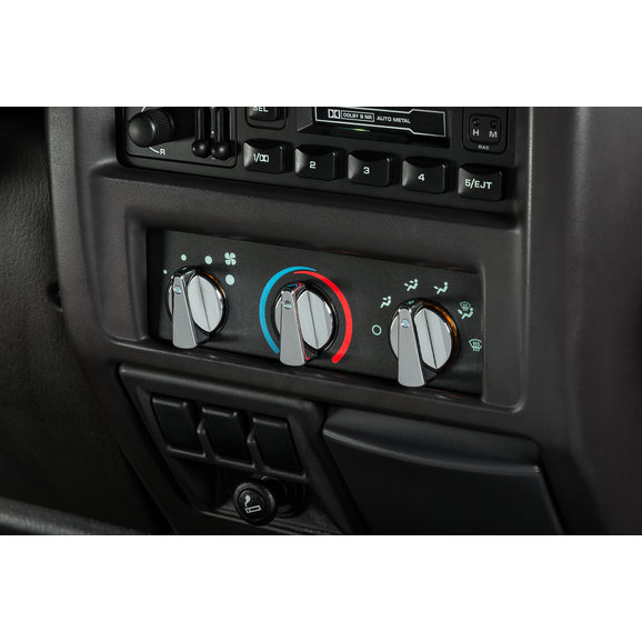 Rugged Ridge Billet Aluminum Climate Control Knobs For 98