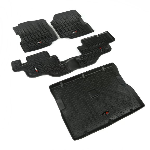 Rugged Ridge Floor Liner Kit Rugged Ridge 12988.09 Floor Liner Kit for 76-95 Jeep CJ & Wrangler YJ