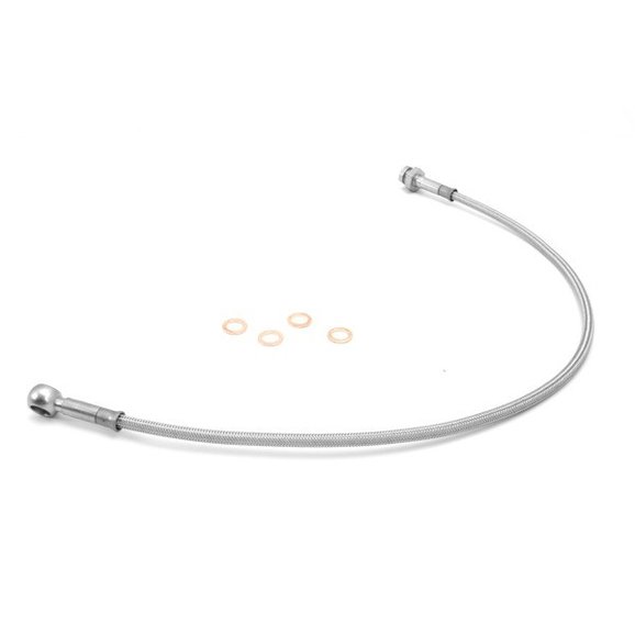 Rugged Ridge 16734.07 Front 4" Braided Stainless Steel Brake Hose Kit