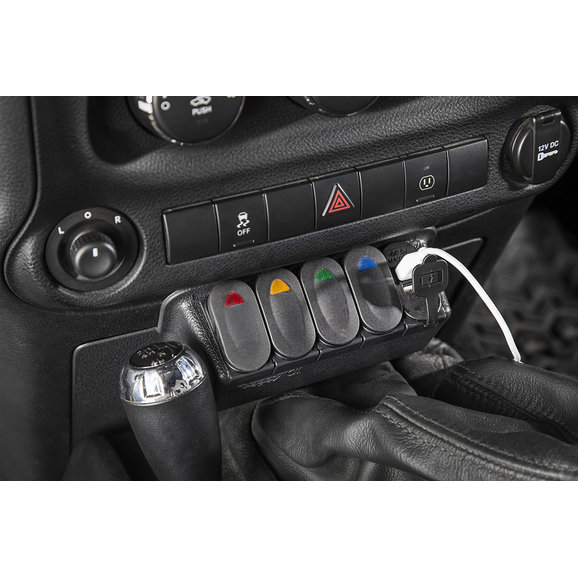 Rugged Ridge 17235 84 Lower Switch Panel Kit With Switches