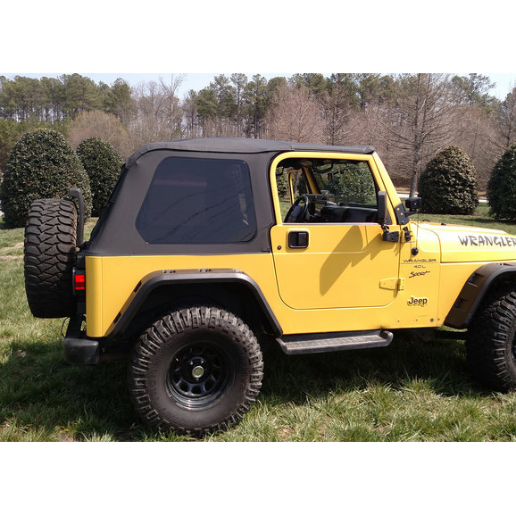 Rugged Ridge 13790 35 Montana Bowless Soft Top For 97 06 Jeep Wrangler Tj Quadratec