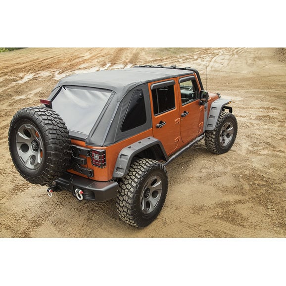 Rugged Ridge 13790 38 Montana Bowless Soft Top For 07 18 Jeep Wrangler Unlimited Jk 4 Door Quadratec
