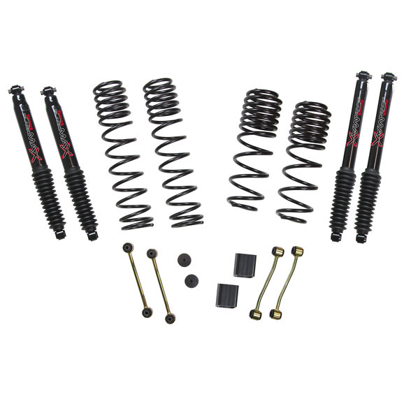 Skyjacker 2-2.5in Dual Rate Coil Suspension System with Black Max Shocks Skyjacker 2-2.5in Dual Rate Coil Suspension System with Black Max Shocks for 18-23 Jeep Wrangler JL Unlimited