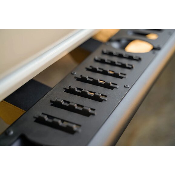 DV8 Toyota Tacoma Gen4 Double Cab OE Plus Side Steps Install Texture DV8 Toyota Tacoma Gen4 Double Cab OE Plus Side Steps Install Texture