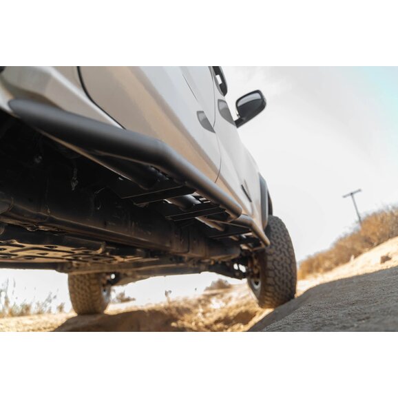 DV8 Toyota Tacoma Gen4 Double Cab OE Plus Side Steps Install Underside DV8 Toyota Tacoma Gen4 Double Cab OE Plus Side Steps Install Underside