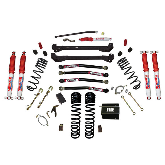 Skyjacker  4in Dual Rate Long Travel Long Arm Lift Kit for 97-06 Jeep Wrangler TJ