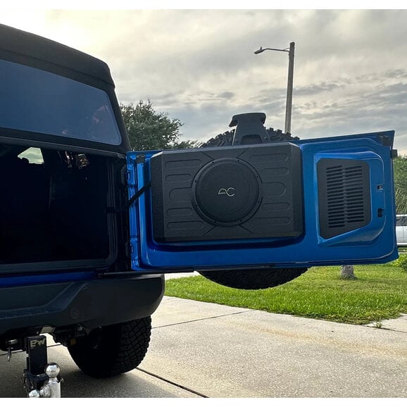 Stinger Off-Road AudioControl 12" Swing Gate-Mounted 400 Watt RMS Loaded Sealed Subwoofer Box Enclosure Stinger Off-Road TXFBB12 AudioControl 12" Swing Gate-Mounted 400 Watt RMS Loaded Sealed Subwoofer Box Enclosure for 21-26 Ford Bronco