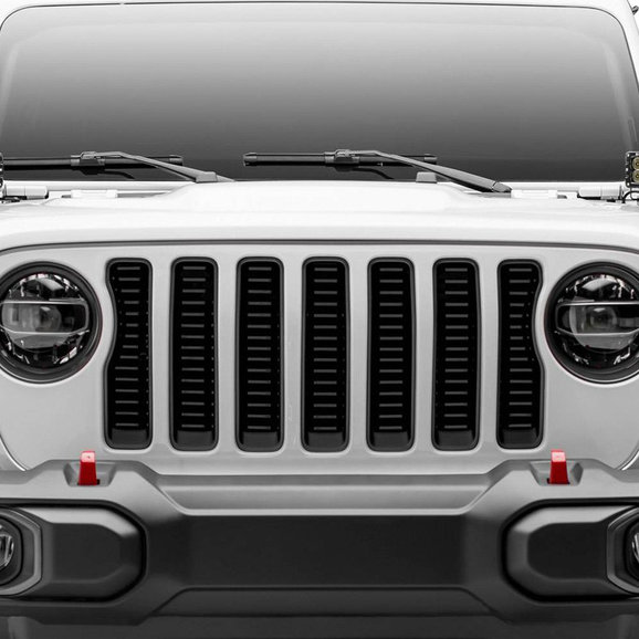 T-Rex Billet 1-Pc Black Aluminum Grille without Forward Facing Camera T-Rex 6204931 Billet 1-Pc Black Aluminum Grille without Forward Facing Camera for 18-20 Jeep Wrangler JL