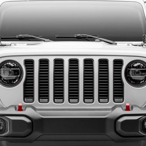 T-Rex Round Billet 1-Pc Black Round Grille without Forward Facing Camera T-Rex 6204941 Round Billet 1-Pc Black Round Grille without Forward Facing Camera for 18-20 Jeep Wrangler JL