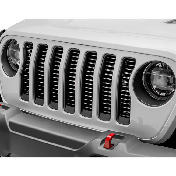 T-Rex Billet Tubular 1-Pc Silver Grille T-Rex 6204946 Billet Tubular 1-Pc Silver Grille for 18-19 Jeep Wrangler JL