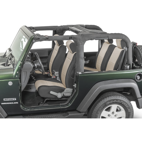 TecStyle Custom Fit Front and Rear Cloth Seat Covers for 0718 Jeep