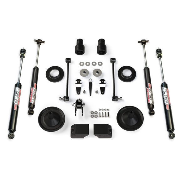 Teraflex 2.5" Budget Boost with Shocks Teraflex 1255200 2.5" Budget Boost with Shocks for 07-18 Jeep Wrangler JK