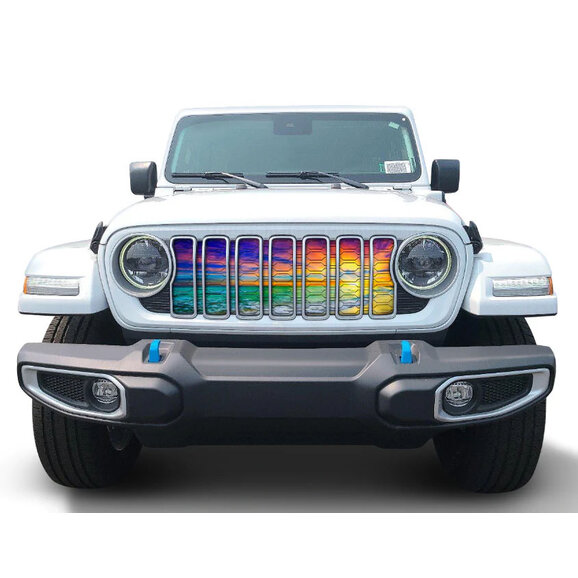 Under The Sun Inserts Sunset Grille Insert Under The Sun Inserts  Sunset Grille Insert for 24 Jeep Wrangler JL and Gladiator JT