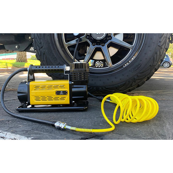 Up Down Air Single Motor Air Compressor System 5.6-CFM Up Down Air 12089917 Single Motor Air Compressor System 5.6-CFM Includes Storage Bag, Hose, and Attachments