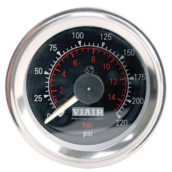 Viair 2" Dual Needle Gauge Viair  2" Dual Needle Gauge with Illuminated Face