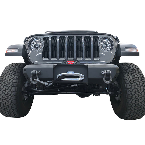 Warrior Products MOD Series Front Stubby Bumper Warrior Products 6527 MOD Series Front Stubby Bumper for 18-20 Jeep Wrangler JL & Gladiator JT