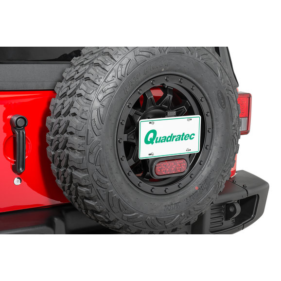 Warrior Products Spare Tire License Plate Mount Warrior Products 2380 Spare Tire License Plate Mount with 3rd Brake Light