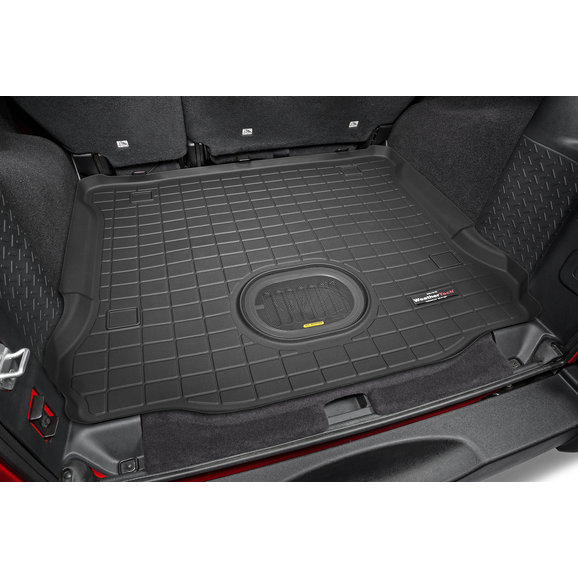 Weathertech Cargo Liner For 15 18 Jeep Wrangler Unlimited Jk 4 Door With All Weather Subwoofer Quadratec
