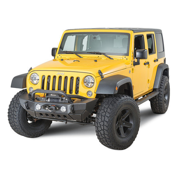 Smittybilt XRC Gen2 Front Bumper in Textured Black with Quadratec LED Fog Lights Kit Smittybilt XRC Gen2 Front Bumper in Textured Black with Quadratec LED Fog Lights Kit for 07-18 Jeep Wrangler JK