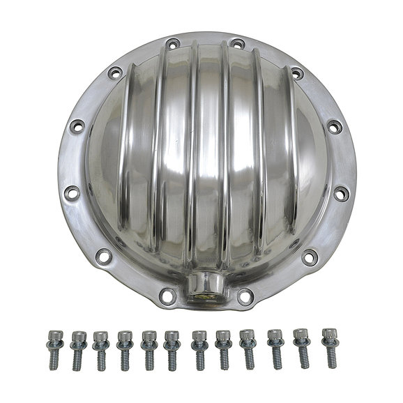 Yukon Gear & Axle Finned Polished Aluminum Replacement Differential Cover Yukon Gear & Axle YP C2-M20 Finned Polished Aluminum Replacement Differential Cover for AMC Model 20