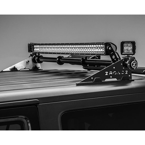 ZROADZ Rear Roof Modular Rack MegaWatt System B ZROADZ Z350050-JK-KIT-B Rear Roof Modular Rack MegaWatt System B for 07-19 Jeep Wrangler JK & JL