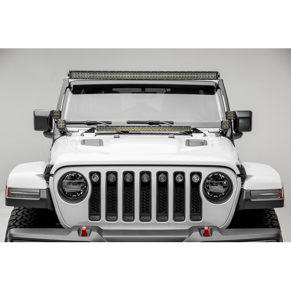ZROADZ Hood Cowl Mounting Brackets with (1) Single Row 30" LED Light Bar ZROADZ Z364931-KIT Hood Cowl Mounting Brackets with (1) Single Row 30" LED Light Bar for 18-21 Jeep Wrangler JL