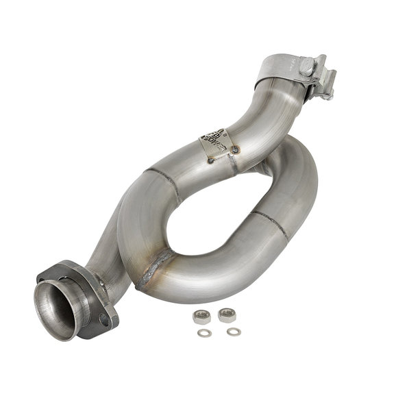 aFe Power Twisted Steel Loop Relocation Pipe aFe Power 48-48021 Twisted Steel Loop Relocation Pipe for 12-18 Jeep Wrangler JK & Unlimited JK with 3.6L V6