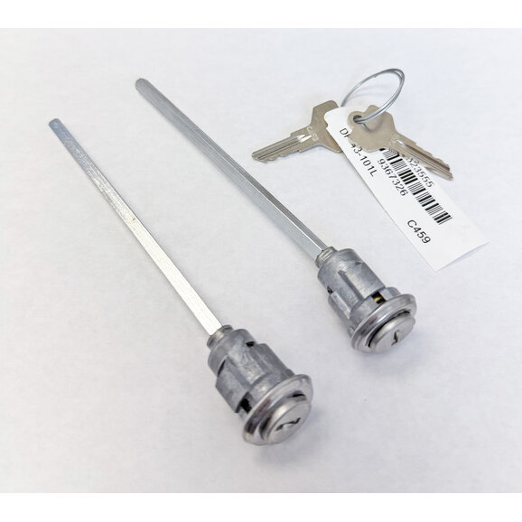 AccuPart Jeep Door Locks with Replacement Keys AccuPart PY1919K Jeep Door Locks with Replacement Keys for 76-83 Jeep CJ5, CJ7, 81-90 Cherokee SJ, & 87-90 Wrangler YJ