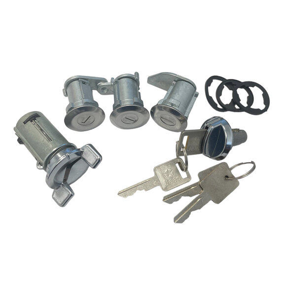 AccuPart Jeep Ignition, Doors, Tailgate, & Glove Box Lock Sets with Keys AccuPart PY1936TJG Jeep Ignition, Doors, Tailgate, & Glove Box Lock Sets with Keys for 73-86 Jeep CJ5, CJ7 & Wagoneer SJ