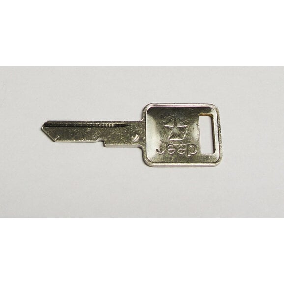 AccuPart Jeep Primary Square Key Blank AccuPart NSK20 Jeep Primary Square Key Blank for 73-86 Jeep CJ Series, 87-90 Wrangler YJ & 84-90 Cherokee XJ