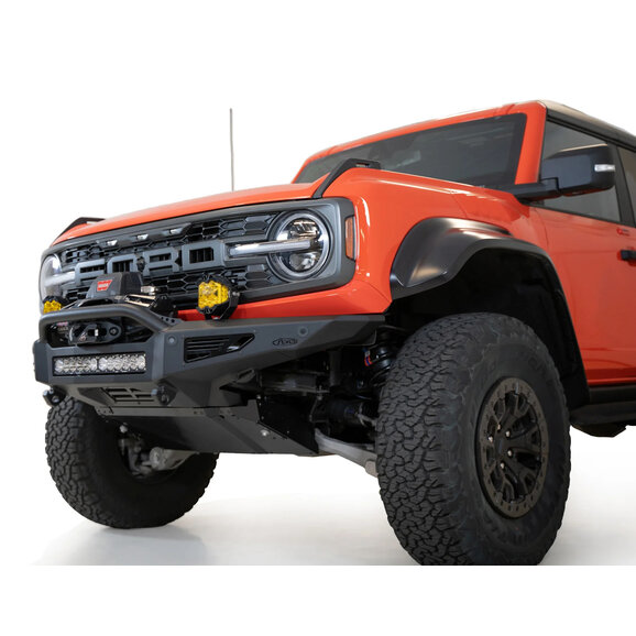 ADD Offroad Rock Fighter Winch Front Bumper ADD Offroad F260181060103 Rock Fighter Winch Front Bumper for 21-25 Ford Bronco Raptor