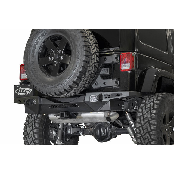 ADD Offroad Stealth Fighter Rear Bumper ADD Offroad R951271280103 Stealth Fighter Rear Bumper for 07-18 Jeep Wrangler JK