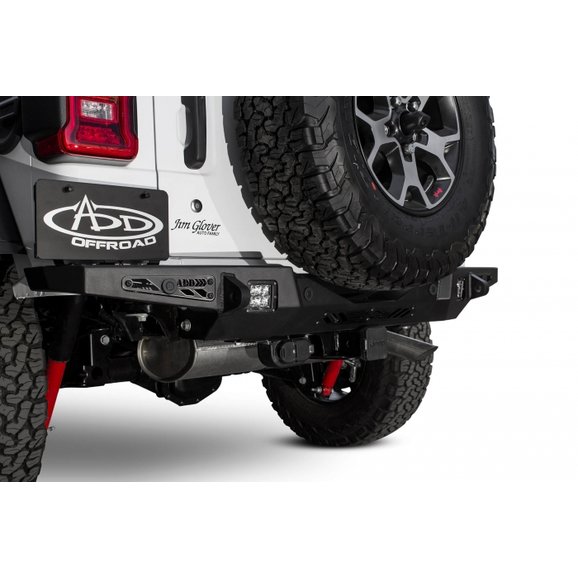 ADD Offroad  Rear HD Stealth Fighter Bumper (allows Tire Carrier Mounting) for 18-21 Jeep Wrangler JL