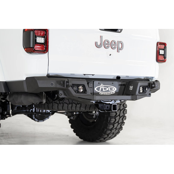 ADD Offroad Stealth Fighter Rear Bumper ADD Offroad R971241280103 Stealth Fighter Rear Bumper for 20-22 Jeep Gladiator JT